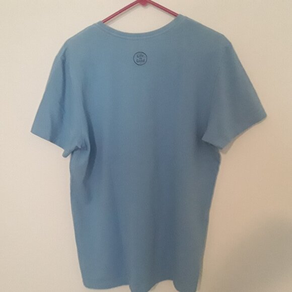 Life Is Good Crusher Tee mens medium classic fitblue w/ graphics t-shirt - Picture 3 of 5